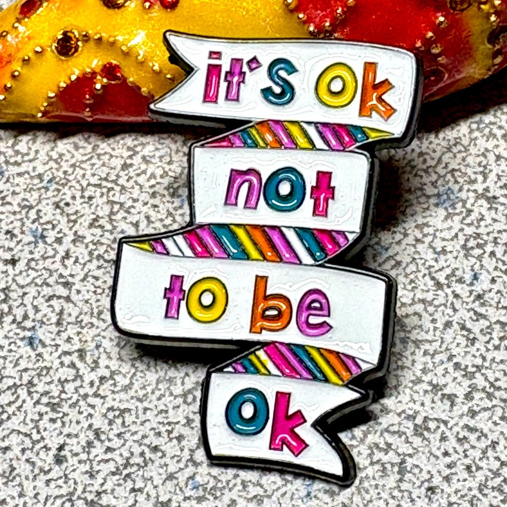 Mental Health/Transgender lapel pin -enamel NWOT